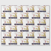 Weihnachtsfeiertage Ornamente Geschenkpapier (Flach)