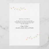 Weihnachtsfeiertage Palmenbaum - Ankündigung (Rückseite)