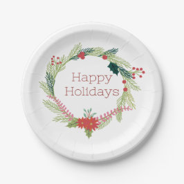 Weihnachtsfeiertage Pappteller