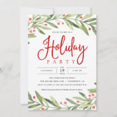 Weihnachtsfeiertage Party Einladung (Vorderseite)