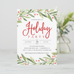 Weihnachtsfeiertage Party Einladung