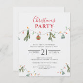 Weihnachtsfeiertage Party Einladung (Vorne/Hinten)