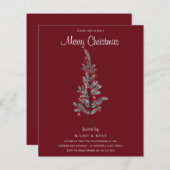 Weihnachtsfeiertage Party Einladung (Vorne/Hinten)