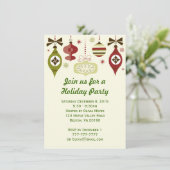 Weihnachtsfeiertage Party Einladungen (Stehend Vorderseite)