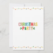Weihnachtsfeiertage Party Treppenleuchten Festlich Einladung (Rückseite)