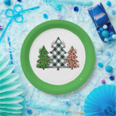 Weihnachtsfeiertage Party versorgt Weihnachtsbaum Pappteller (Party)