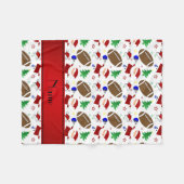 Weihnachtsfeiertage personalisiert fleecedecke (Vorderseite (Horizontal))