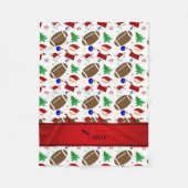 Weihnachtsfeiertage personalisiert fleecedecke (Vorderseite)