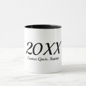 Weihnachtsfeiertage Personalisierter Urlaub Gif Tasse (Zentrum)