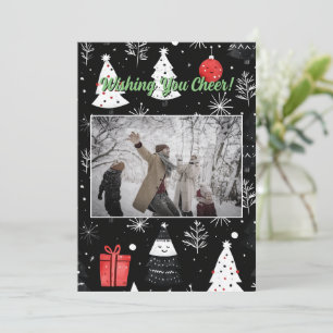 Weihnachtsfeiertage Pine Tree Geschenkkarte Feiertagskarte