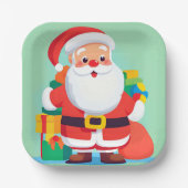 Weihnachtsfeiertage-Platte Pappteller (Vorderseite)