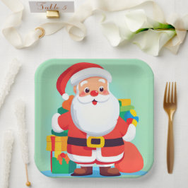 Weihnachtsfeiertage-Platte Pappteller