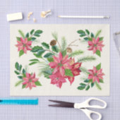 Weihnachtsfeiertage Poinsettia Blume Seidenpapier (Handwerk)