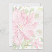 Weihnachtsfeiertage Poinsettia Blumenladen (Rückseite)