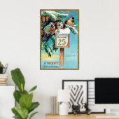 Weihnachtsfeiertage-Poster Poster (Heimbüro)