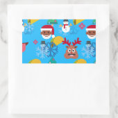 Weihnachtsfeiertage Rechteckiger Aufkleber (Tasche)