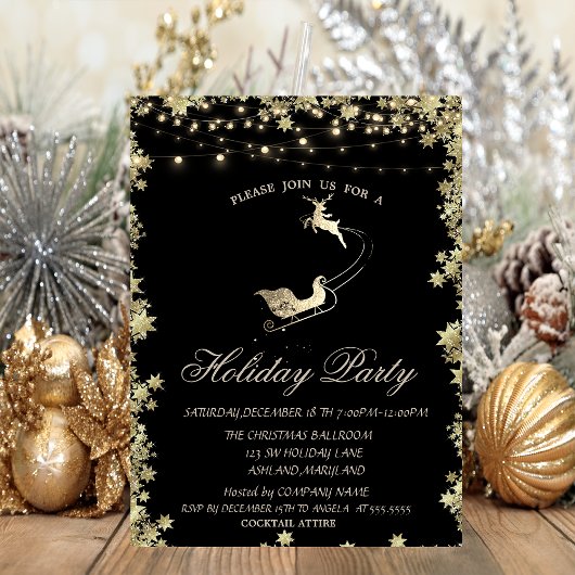 Weihnachtsfeiertage Rentiers Einladung