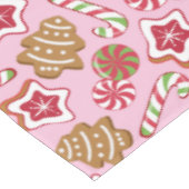 Weihnachtsfeiertage - Rosa Tischdecke (Schrägansicht)