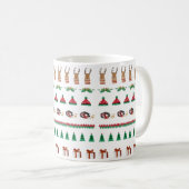 Weihnachtsfeiertage Roter grüner Kaffee Cup Tasse (VorderseiteRechts)