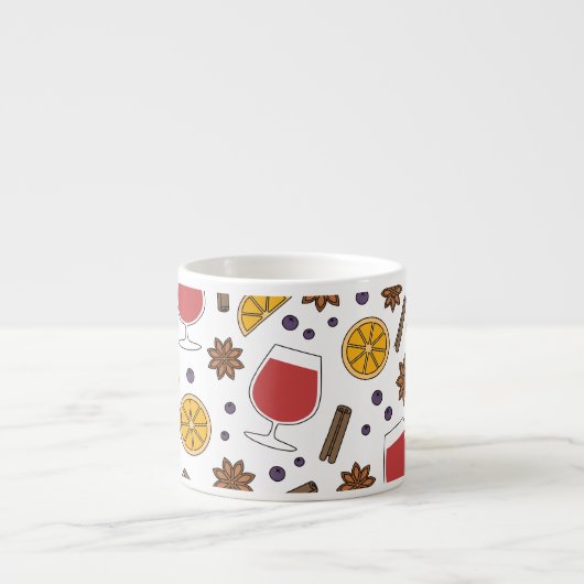 Weihnachtsfeiertage Rotweinrezept Espressotasse (Vorderseite)