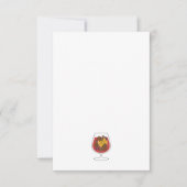 Weihnachtsfeiertage Rotweinwürfel Mitteilungskarte (Vorderseite)