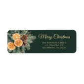 Weihnachtsfeiertage-Rücksendeadresse (Vorne)