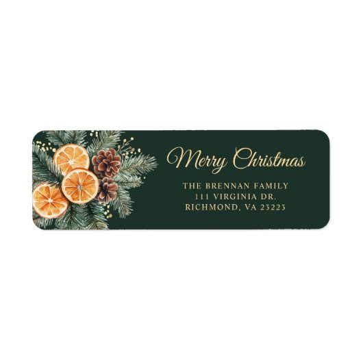 Weihnachtsfeiertage-Rücksendeadresse (Vorne)