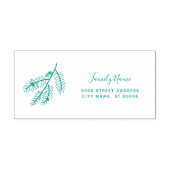 Weihnachtsfeiertage Rücksendeadresse Selbstfarbige Permastempel (Design)