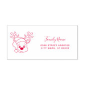 Weihnachtsfeiertage Rücksendeadresse Selbstfarbige Permastempel (Design)