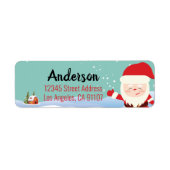 Weihnachtsfeiertage-Rücksendeadressen-Aufkleber (Vorne)