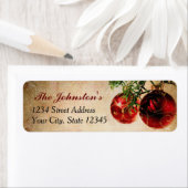 Weihnachtsfeiertage Rücksendeadressen-Aufkleber (Insitu)