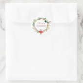 Weihnachtsfeiertage Runder Aufkleber (Tasche)