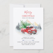 Weihnachtsfeiertage Rustikale Ankündigung (Vorderseite)