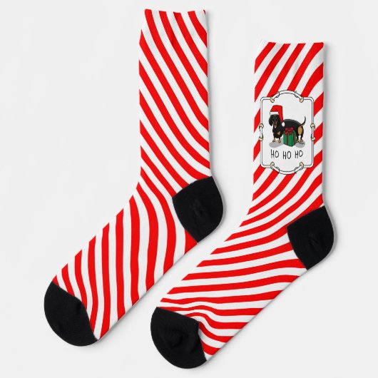Weihnachtsfeiertage (S.S. Schwarz & Bräu Niedlich) Socken (Linkes Detail)