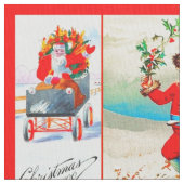 Weihnachtsfeiertage-Sammelheftung oder Quilt-Panel Stoff (Nahaufnahme)