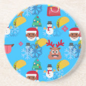 Weihnachtsfeiertage Sandstein Untersetzer (Vorne)