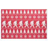 Weihnachtsfeiertage Sasquatsch Print Stoff (Fat Quarter (45,7 x 55,9 cm))