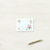 Weihnachtsfeiertage Schneeangel Weihnachtsmann Post-it Klebezettel (Auf Schreibtisch)