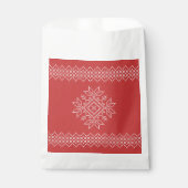 Weihnachtsfeiertage Schneeflocken Geschenktütchen (Vorderseite)