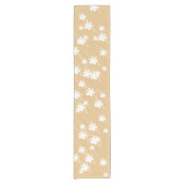 Weihnachtsfeiertage Schneeflocken-Muster Kamel wei Kurzer Tischläufer (Vorderseite)