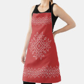 Weihnachtsfeiertage Schneeflocken Schürze (InSitu)