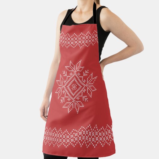 Weihnachtsfeiertage Schneeflocken Schürze (InSitu)