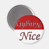 Weihnachtsfeiertage schön oder schön magnet (Vorderseite/Rückseite)