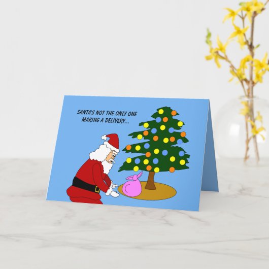 Weihnachtsfeiertage Schwangerschaft Ankündigung We (Gelbe Blume)