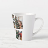 Weihnachtsfeiertage Script Familienfoto Collage Milchtasse (Rechts)