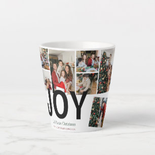 Weihnachtsfeiertage Script Familienfoto Collage Milchtasse
