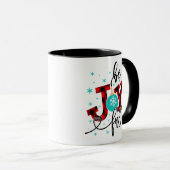 Weihnachtsfeiertage Seien Sie froh, den Neuen Wint Tasse (VorderseiteRechts)