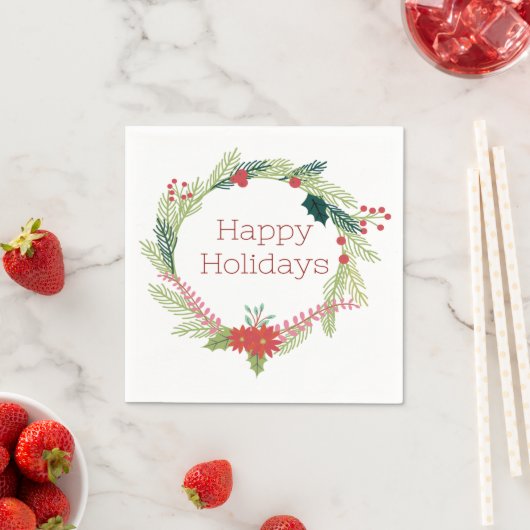 Weihnachtsfeiertage Serviette (Beispiel)