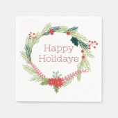 Weihnachtsfeiertage Serviette (Vorderseite)