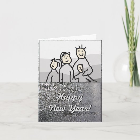 Weihnachtsfeiertage Silber mit Foto Feiertagskarte (Vorderseite)